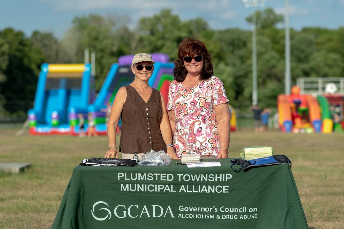 Ladies from the Plumsted Township Municipal Alliance at table