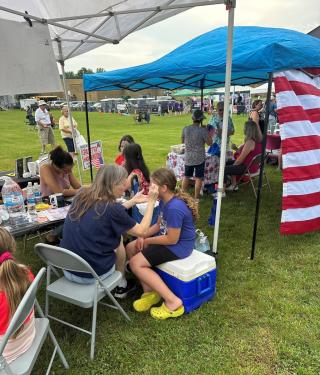 Face Painting at Fireworks 2023