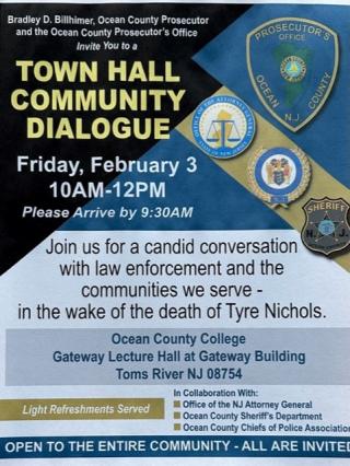Town Hall Community Dialogue Poster