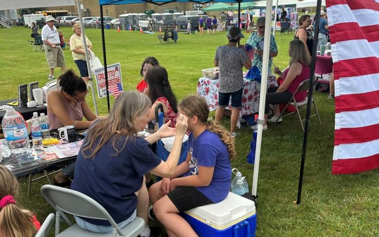 Face Painting at Fireworks 2023