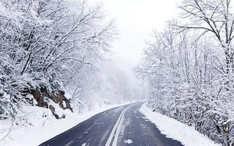 Snowy Road Image